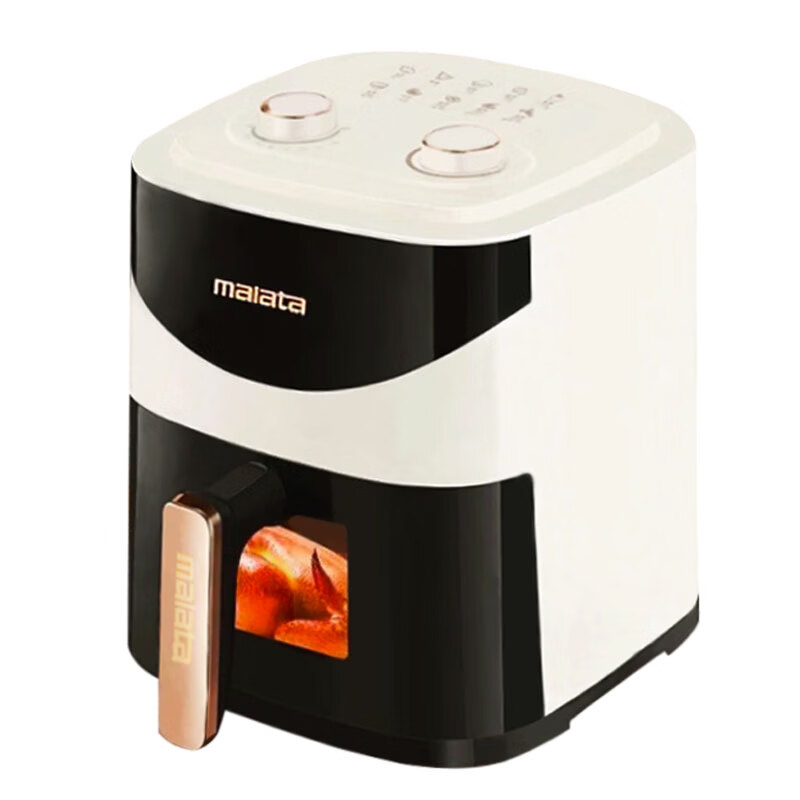 万利达（Malata）空气炸锅6L大容量免翻面家用多功能电炸锅智能定时无油低脂煎炸锅温控炸鸡薯机条空气烤箱 经典爆款【可视免翻面】 6L