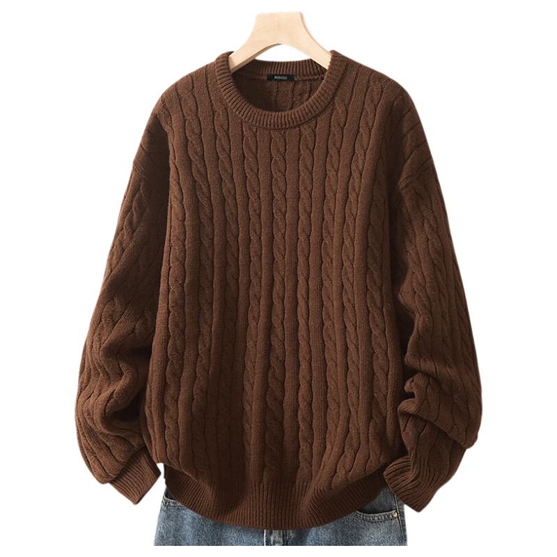 ���ڲ�����������Ʒ��MINISO��Բ���ɫë�����ﶬ����ů�������·��ٴ�������֯ë�� ��� 2XL 110.8Ԫ