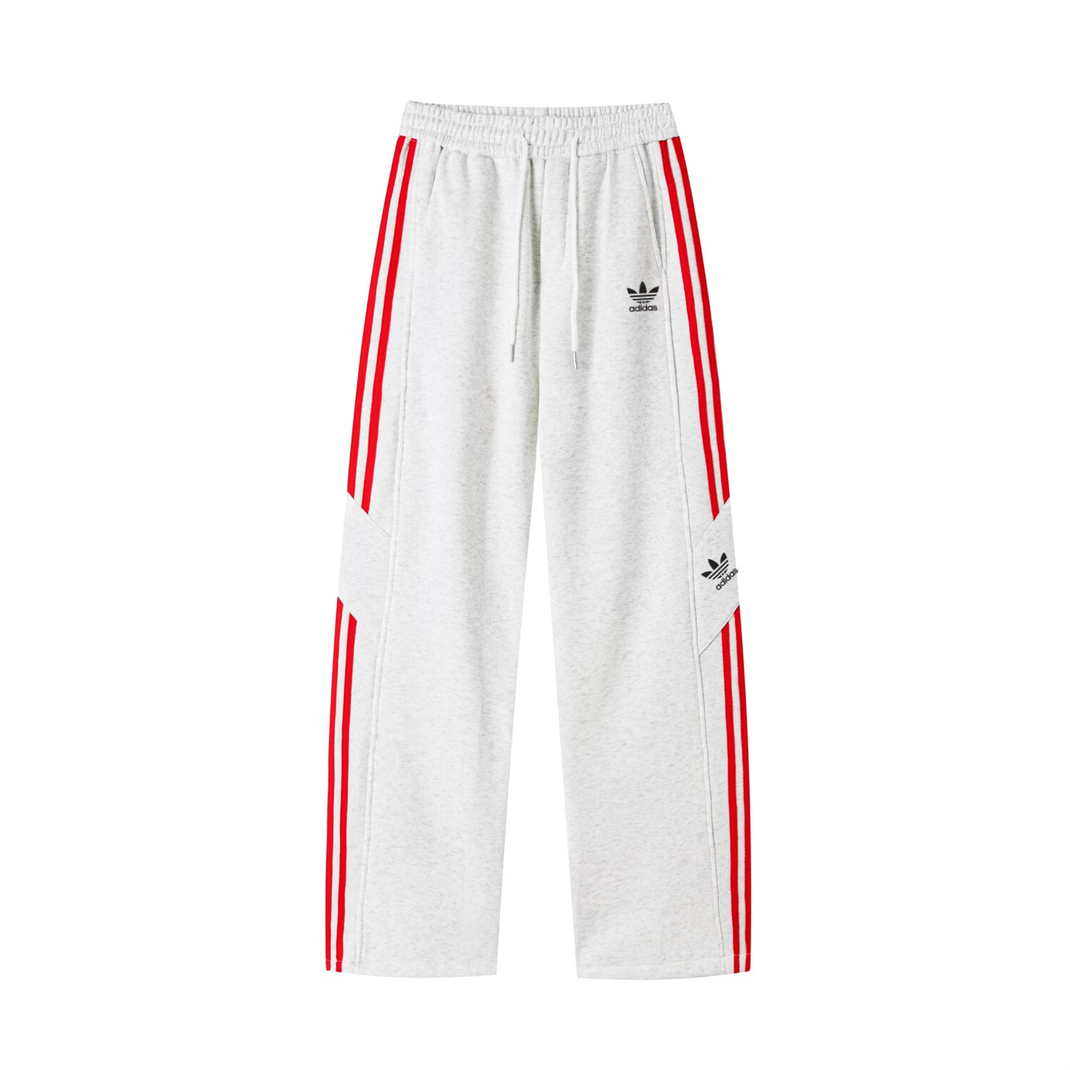 Y-3阿迪三叶草运动春秋长裤新款时尚弯刀裤休闲3条杠学生直筒百搭潮 黑色 2XL 建议体重135~155斤