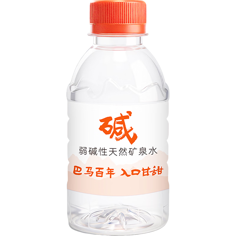 巴马玲珑天然矿泉水211ml*24小瓶装巴马弱碱性高锶低钠甘甜膜包 非纯净水