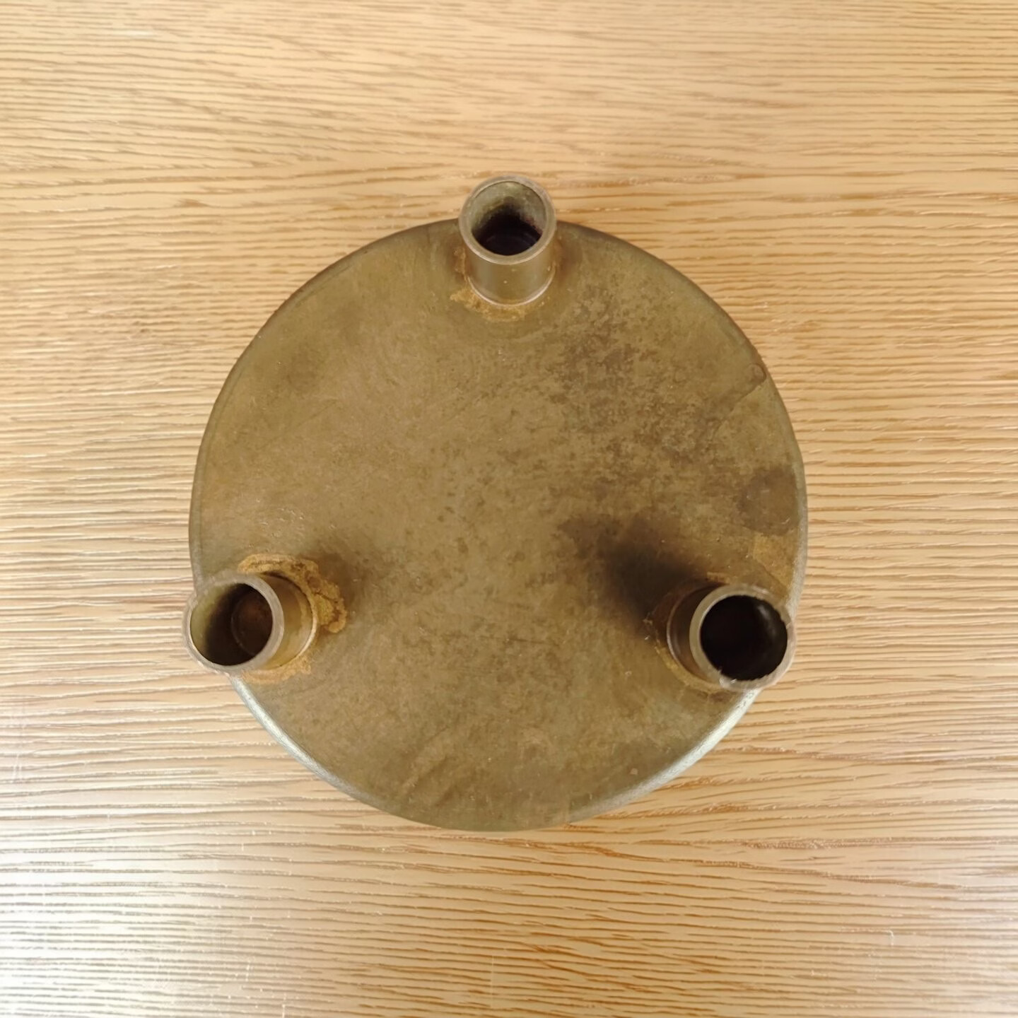 日式复古紫铜杯垫仓手工制作极简风茶具配件茶托功夫茶具配件 紫铜杯垫仓