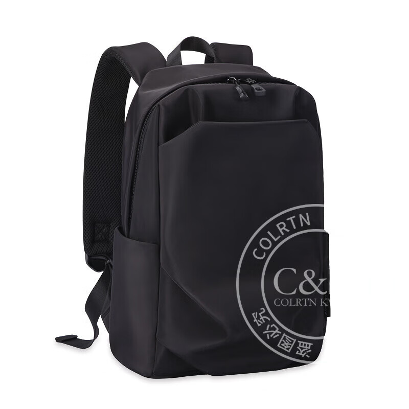Colrtn Kwecr男士新款双肩包时尚潮流轻便书包简约休闲旅行小背包男包 CK炫酷黑35*22*12（13英寸）