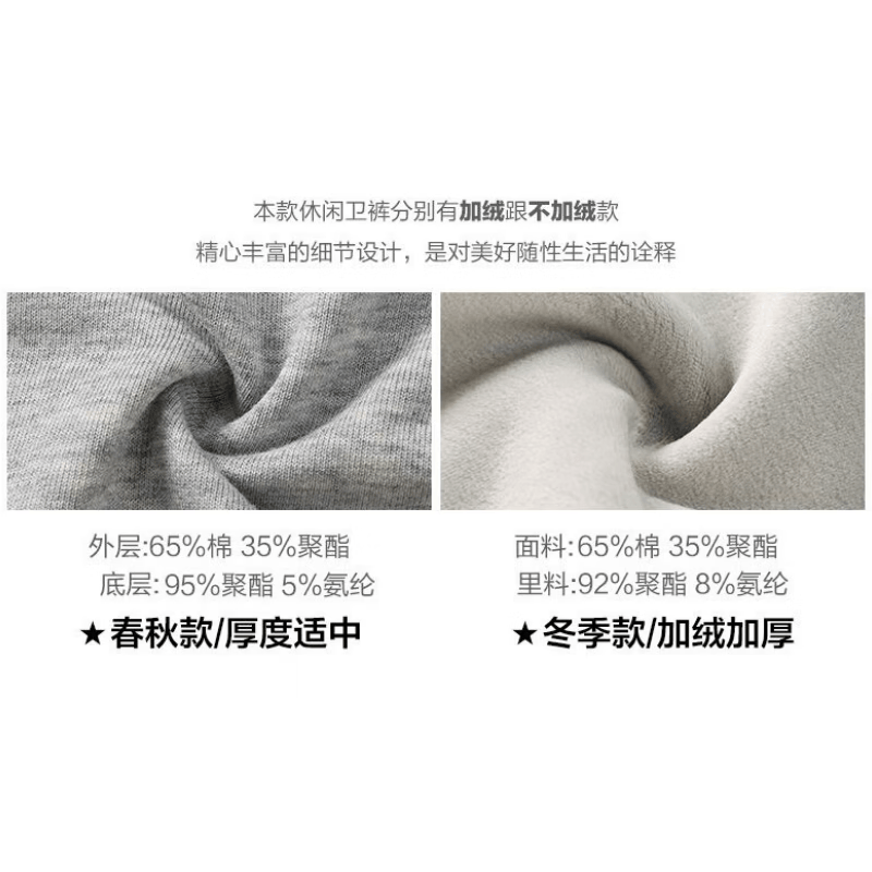 Y-3阿迪三叶草三条杠春秋冬休闲运动裤男女同款宽松直筒棉质大码卫裤 蓝色【加绒款】 5XL 建议体重190~210斤