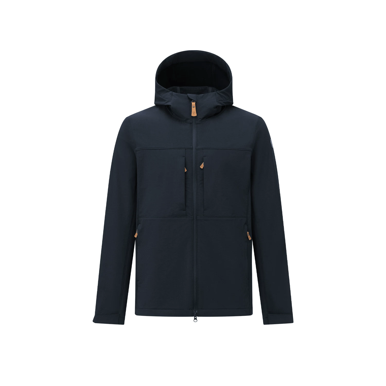 FJALLRAVEN北极狐26新款男户外防风10%羊毛混纺抓绒软壳外套夹克 082611010 555A暗海蓝 L 【AL-175/96A】