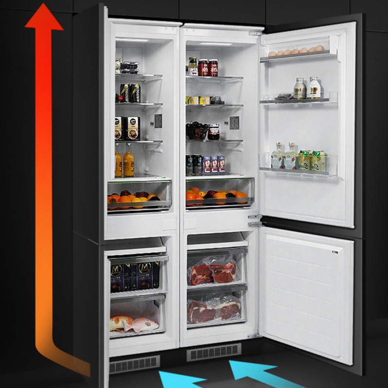 式冰箱rk178m/255对开门组合内嵌橱柜一体超薄风冷新品风冷双循环冰箱