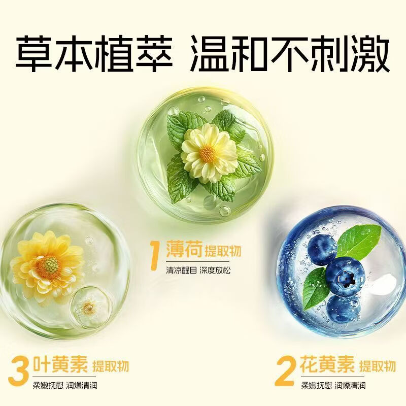 星群白云山叶黄素护眼贴冷敷润眼神器冰敷眼罩男女缓解眼疲劳眼干眼涩 草本润目贴6盒共108贴【实惠装】