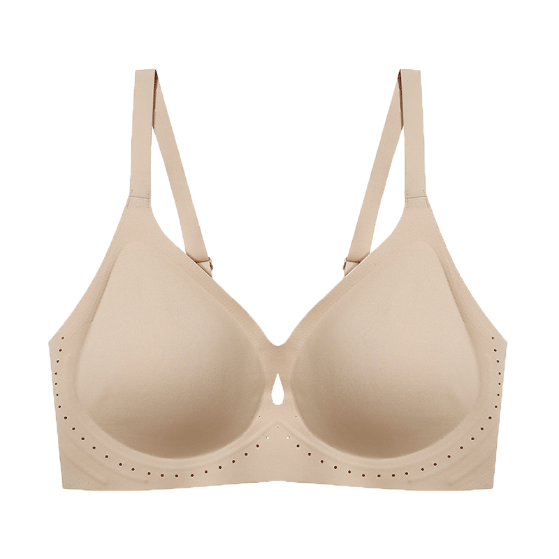 香蜜闺秀GOSO内衣女舒适上托有型无痕聚拢女士文胸 奶咖 S (155)