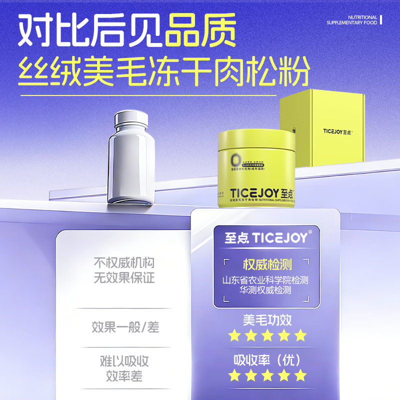 至点丝绒美毛冻干肉松粉鱼油猫用进口深海磷虾油幼猫美毛爆毛防掉毛 70g