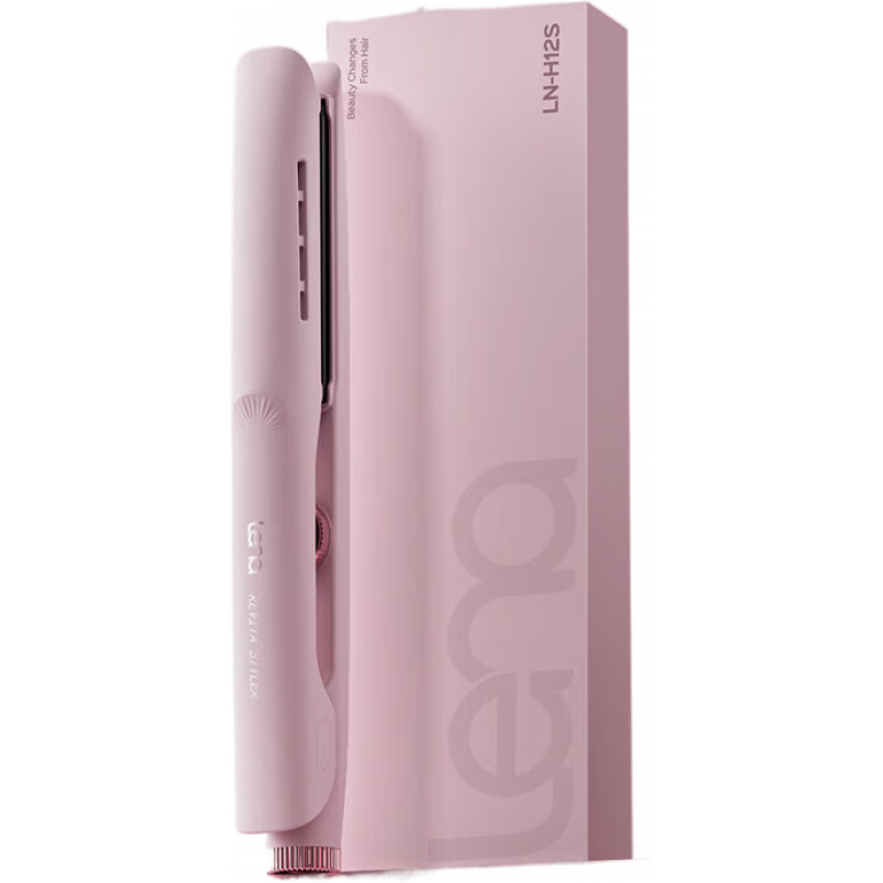 lena鎖水直板夾直發(fā)卷發(fā)兩用卷發(fā)棒負(fù)離子納米涂層電夾板拉直發(fā)器 櫻花粉