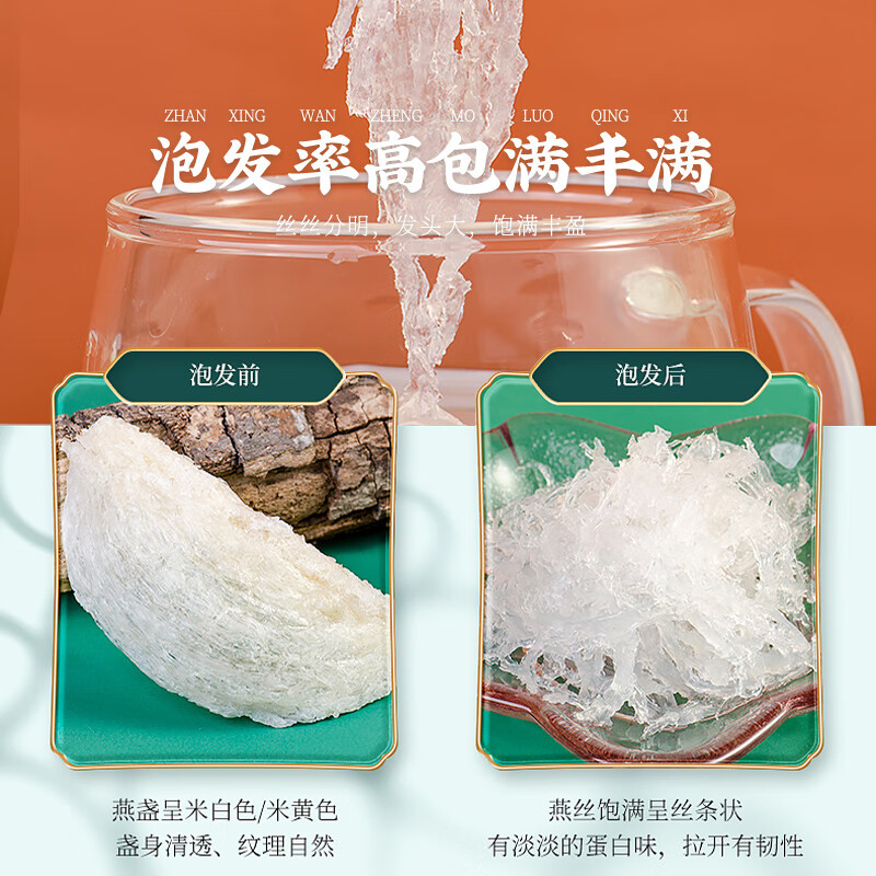 胡庆余堂源码燕窝礼盒孕妇燕窝营养品补品可做燕窝粥高档端午节礼盒送长辈 100g*1盒