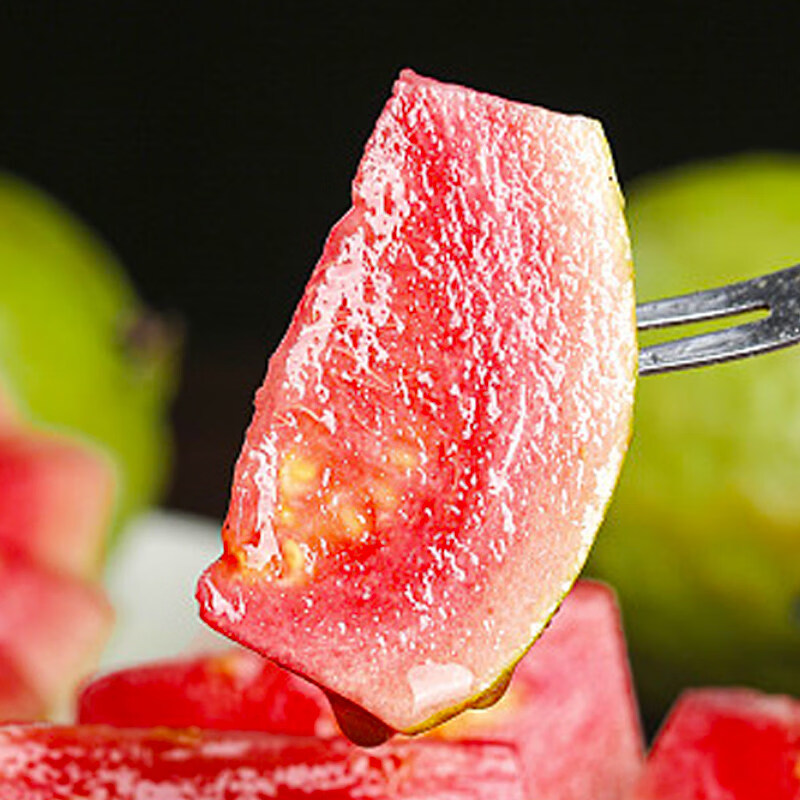 良蚨鲜良蚨鲜广西软糯红心芭乐5斤新鲜水果番石榴脆甜胭脂红巴乐整箱 精选芭乐5斤 单果120g+