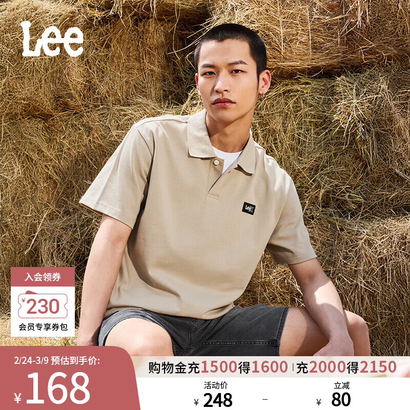 Lee���ʰ��ɹ�����߷���Logo֯�������ж���polo�����г� ����ɫ M 126.04Ԫ