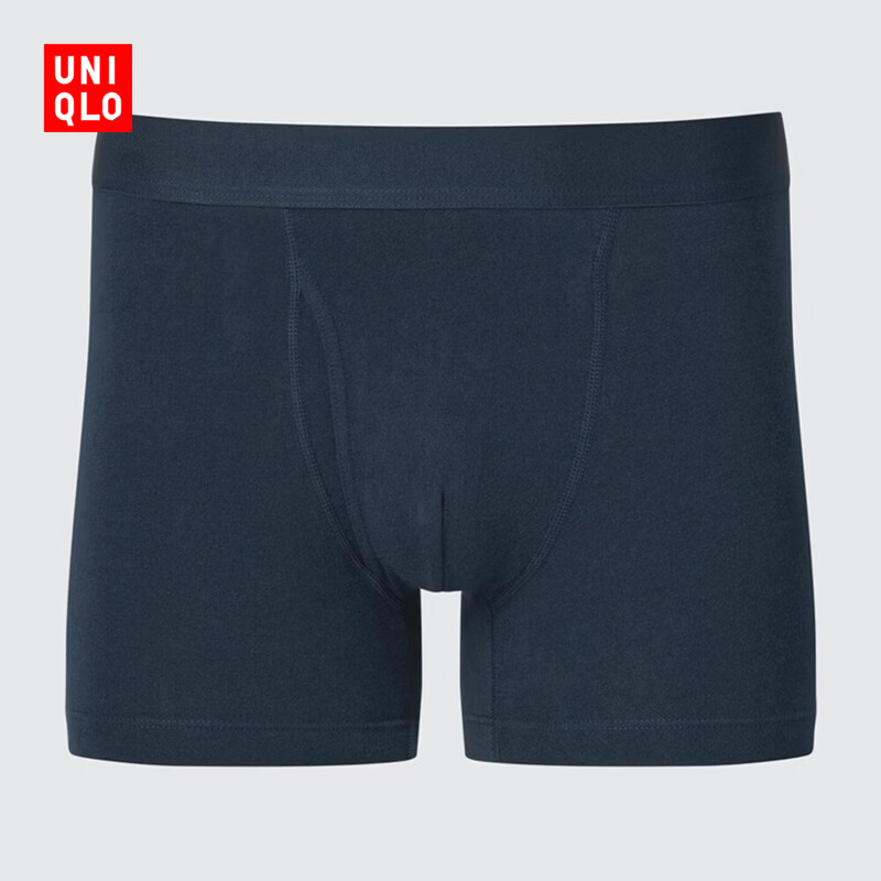 优衣库男装针织短裤/普通腰男士内裤26春夏新款482596 479495 482596/69藏青色 L