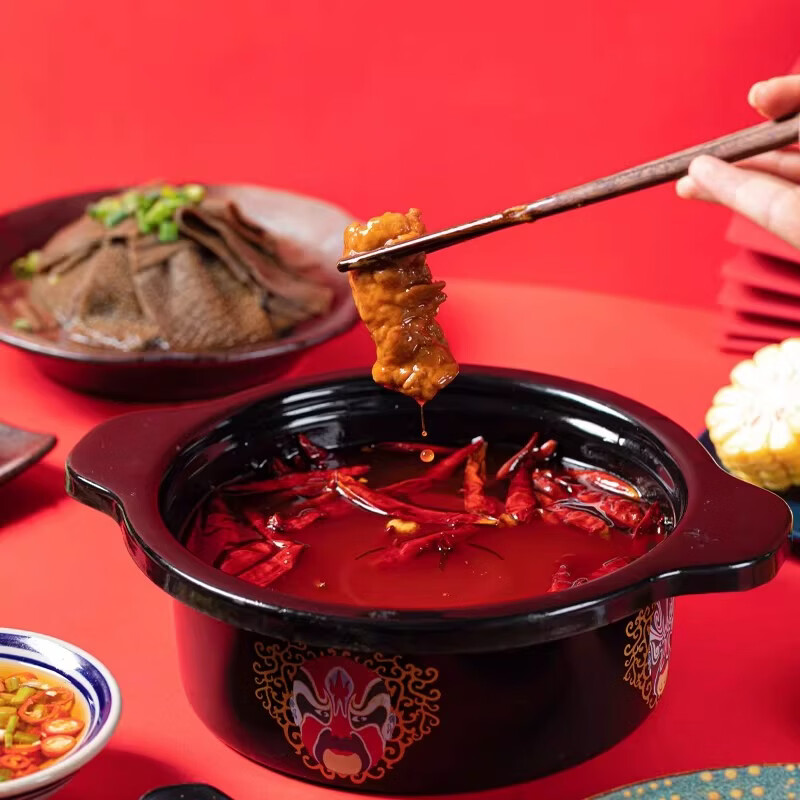 阳家私坊四川特色清油火锅底料家用麻辣香锅料清油商用冒菜麻辣烫小块底料 清油300克*30袋(整箱发) 麻辣清香