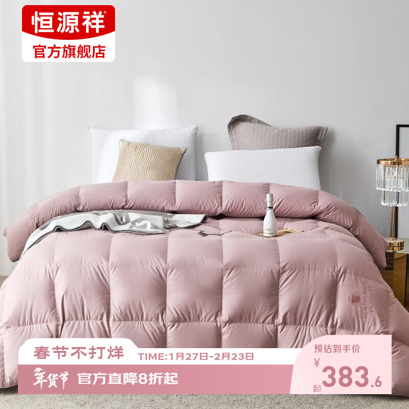 恒源祥被芯抗菌鹅绒被子白鹅绒保暖蓬松防钻绒秋冬四季羽绒被轻盈蓬松 波兰进口抗菌羽绒被-豆沙色 220*240cm 6.2斤【冬厚被】 京东折扣/优惠券