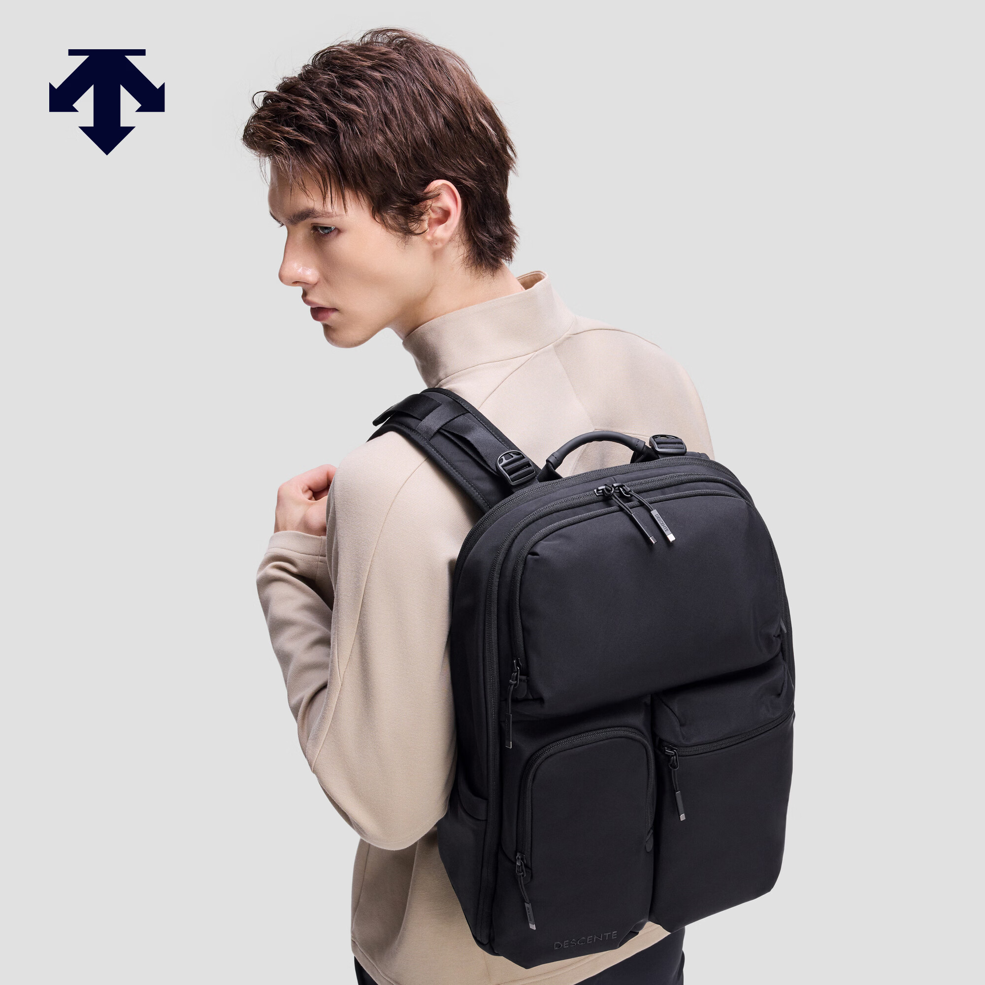 迪桑特（DESCENTE）MOVE PACK系列男女同款双肩背包 BK-黑色 F
