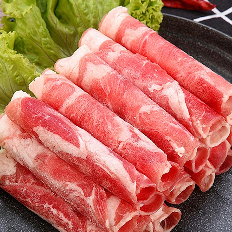 凘梦沅内蒙古羊肉卷羔羊肉卷2斤调理羊肉片火锅食材 精品羊肉片6斤（500g*6）源头直发 清真苏尼特乳羔羊