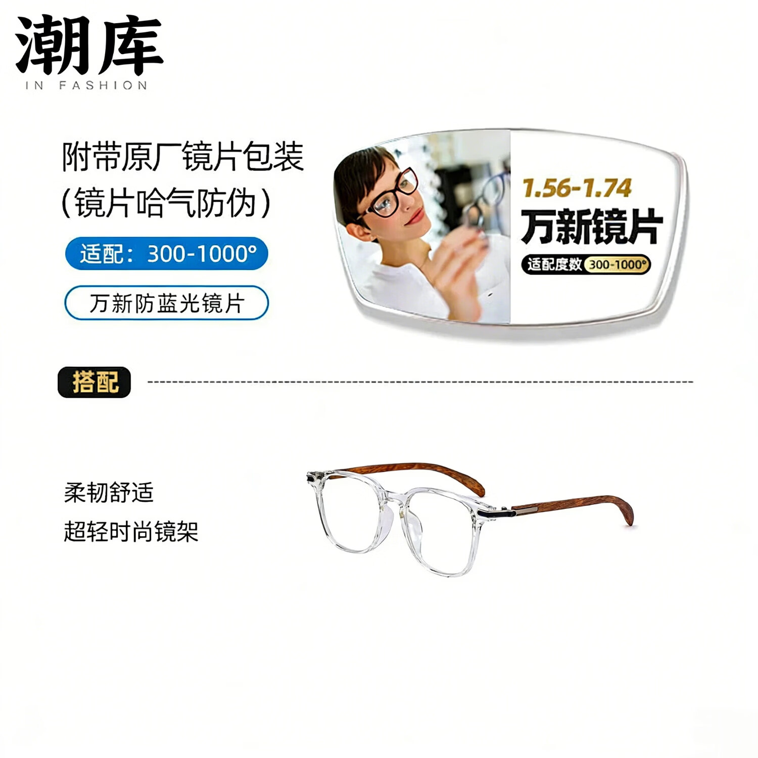 ��������ⳬ�������澵Ƭ��Ʒ����֬�����⾵Ƭ TR86015-͸��ľ�� ����1.60������0-800�� 56Ԫ