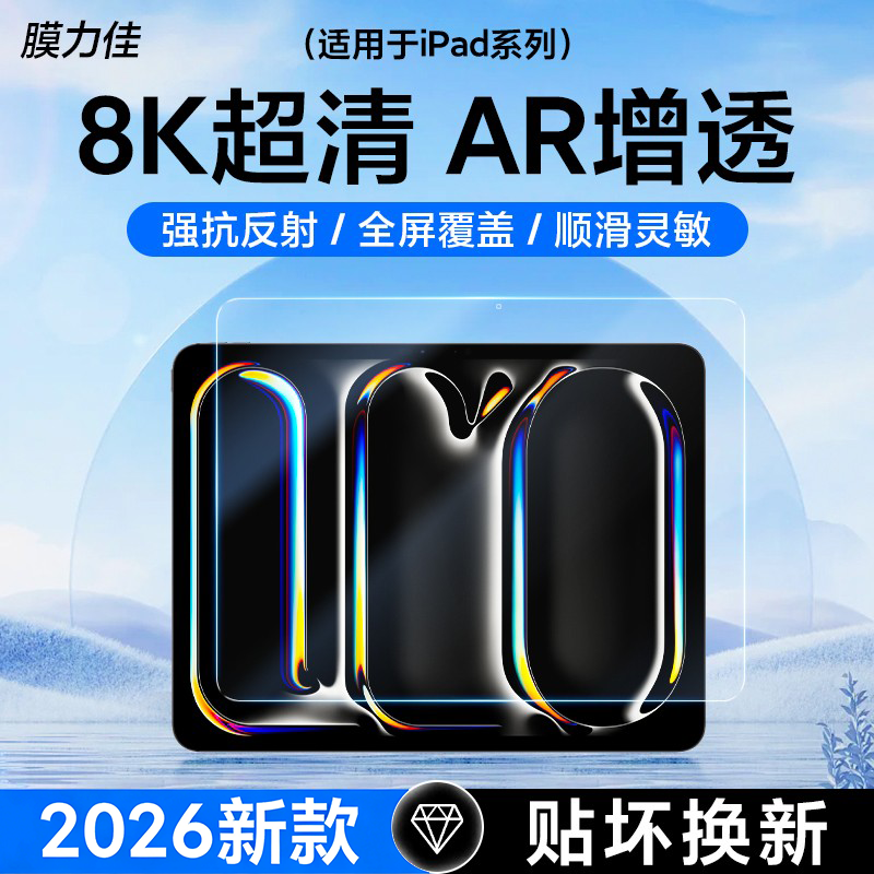 膜力佳适用于苹果iPadAR膜2025款Air7/Pro平板高清增透膜防指纹低反光保护膜pro屏幕膜air6平板贴膜软膜 2025款 iPad air7 （11英寸）