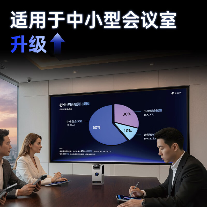 成者会议星bot20视频会议摄像头全向麦克风 无线投屏会议拾音器音响一体机 会议室专用AI会议主机 会议星Bot20【AI会议主机】