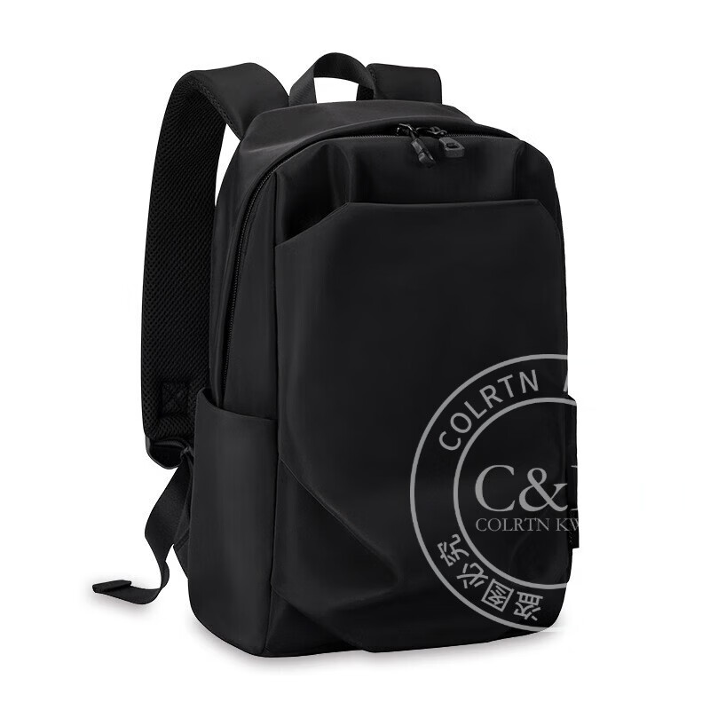 Colrtn Kwecr男士新款双肩包时尚潮流轻便书包简约休闲旅行小背包男包 CK炫酷黑35*22*12（13英寸）