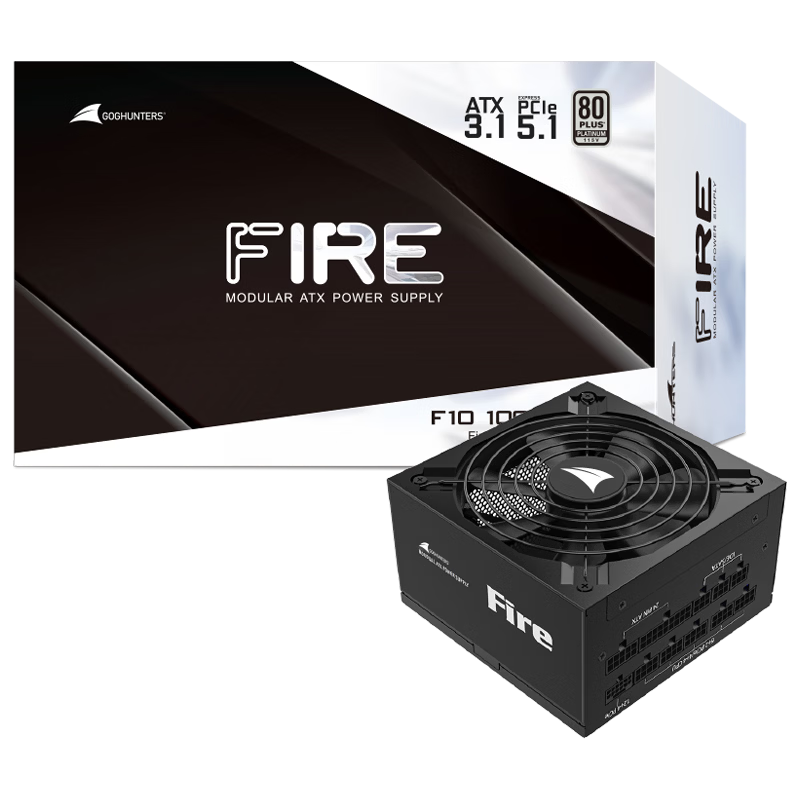���� �1000W F10 �׽��� ȫģ���Դ ATX3.1 ԭ��PCIe5.1 �Զ���ͣ ȫ��ѹ ������� 639Ԫ