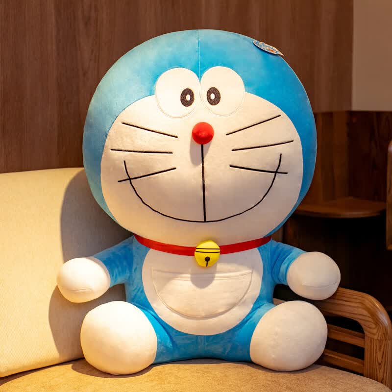 哆啦a梦公仔机器猫毛绒玩具大玩偶女孩陪睡安抚布娃娃抱枕床上陪 经典