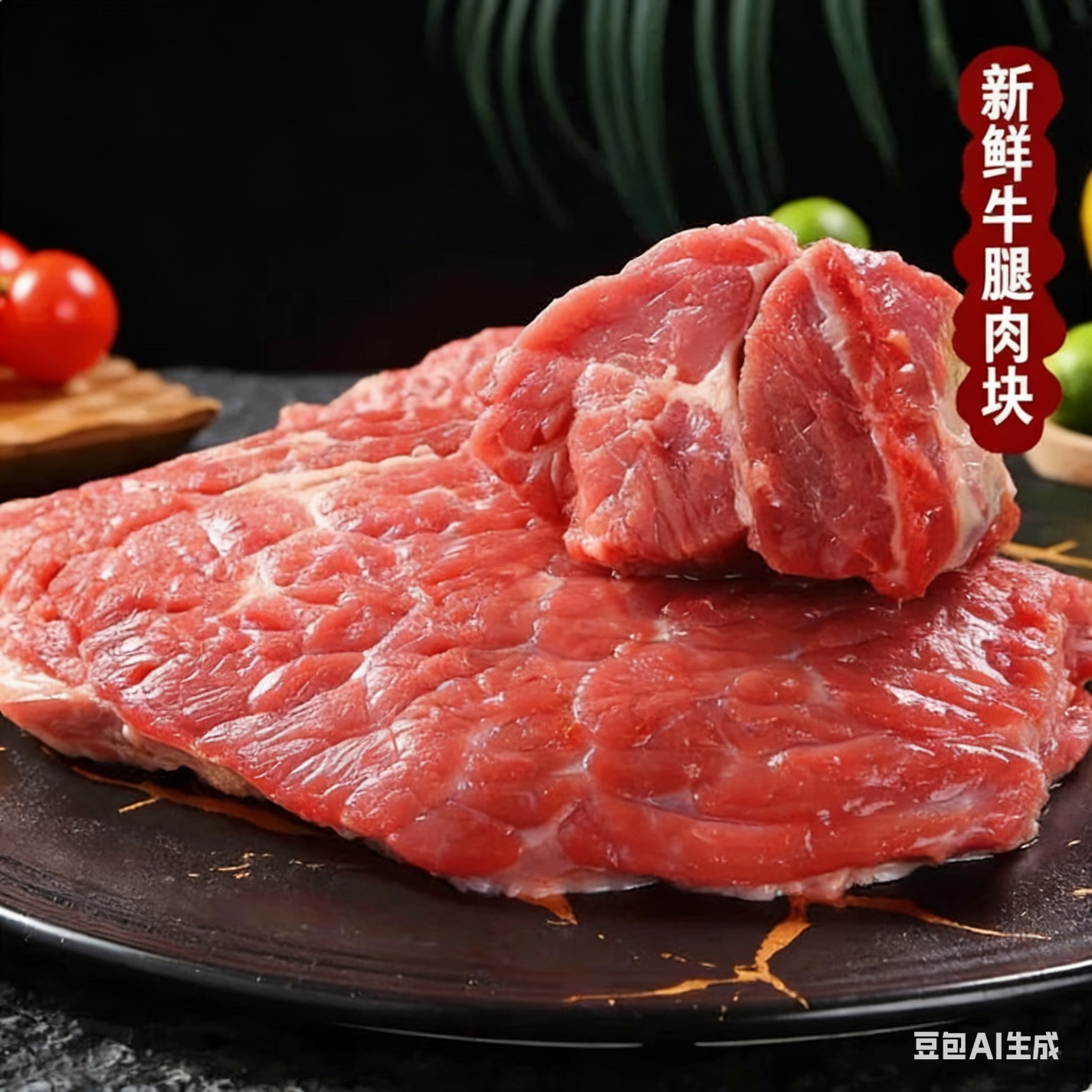 穗江南【顺丰】新鲜冷冻散养黄牛肉生鲜牛肉块生牛肉原切牛腿肉 牛腿肉1斤+【炖肉包】