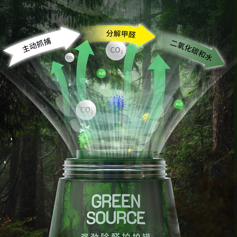 绿之源去除甲醛果冻凝胶除醛魔盒 新房车除醛 二代小绿罐11罐