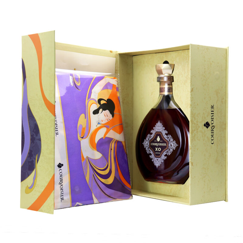 马爹利名士千邑白兰地马年礼盒法国进口XO洋酒年货节送礼 700mL 拿破仑干邑xo礼盒【送丝巾】