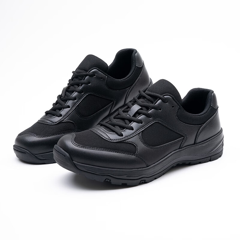 JWCP警网优选【男女同款】18款夏季网面作训鞋黑色低帮透气耐磨运动鞋 黑色 38 (240mm)