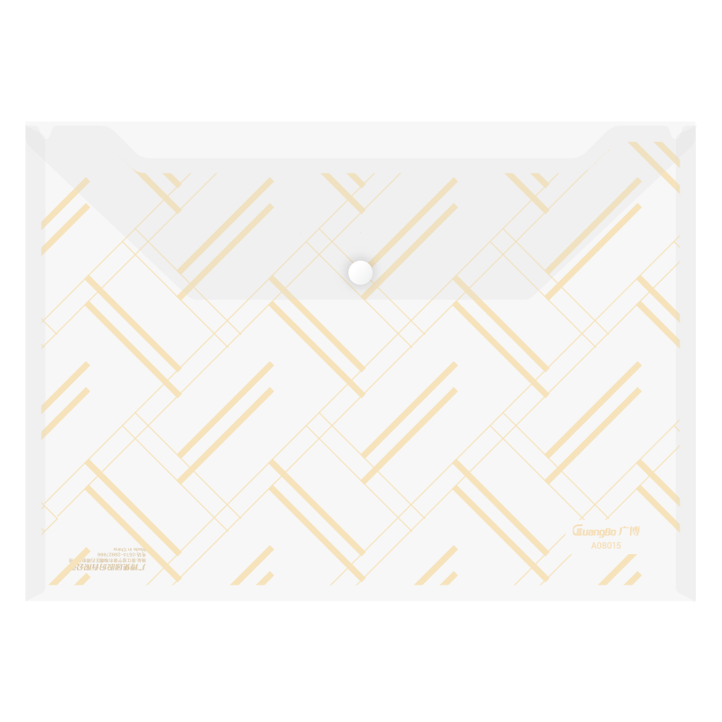 廣博（GuangBo）10個(gè)裝A4/16絲按扣袋學(xué)生加大加厚半透明防水文件袋大容量試卷收納學(xué)科分類檔案袋辦公用品A08015