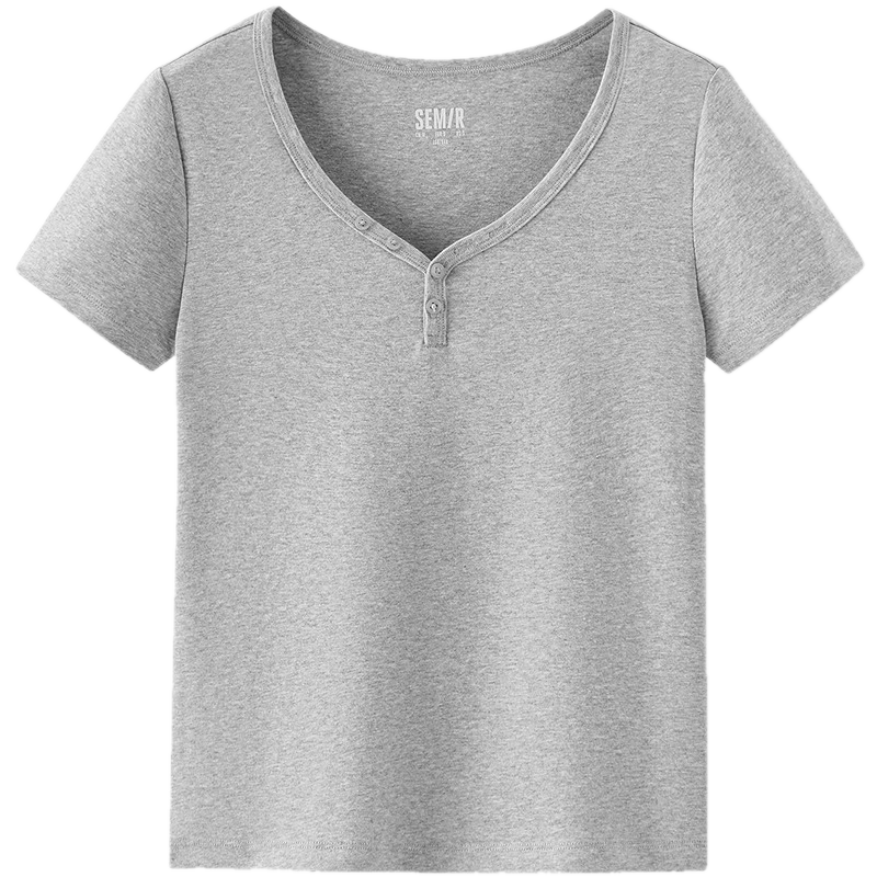 ɭ����Semir������T��Ů�ļ��̿�V��뿪����ͷ��������ɫ����2026�¿����� �л���00510 2XL 52.07Ԫ