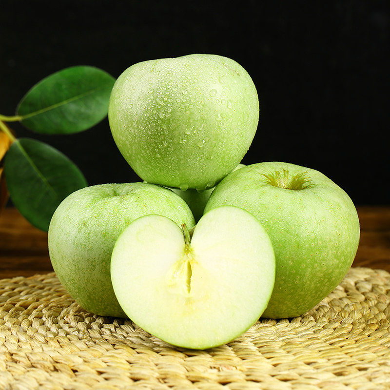 春酷山青苹果鲜水果10整箱斤当季现摘酸脆孕妇绿苹果应季时令玉林 3斤 60mm含65mm不含