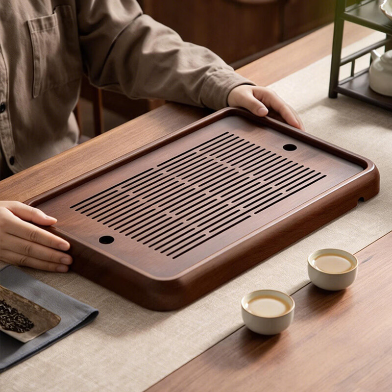 忆壶茶（YIHUTEA）茶盘托盘茶台一体式小型实竹木家用中式茶具海蓄排水干泡办公室