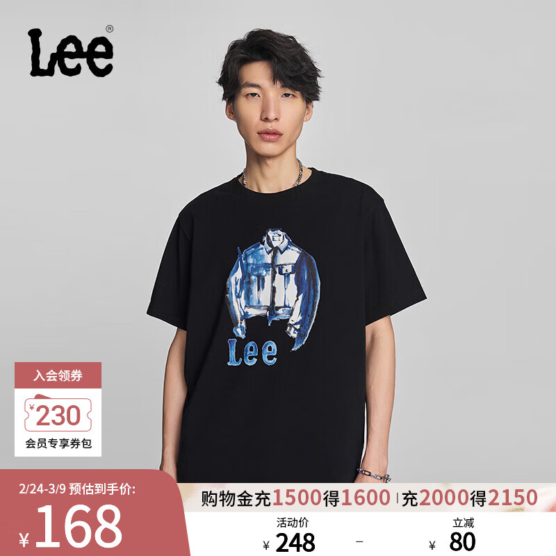 Lee�̳�ͬ��Բ���Լ��ĸӡ��Logo�ճ��ж���T�����г���LMT00 ��ɫ S 113Ԫ