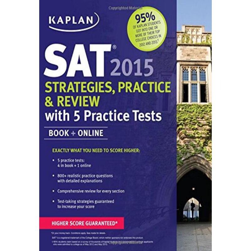 kaplan sat 2015 strategies 卡普兰sat2015版【英文原版】