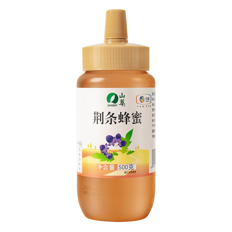 山萃（SUNDRY）中粮荆条蜂蜜天然野生挤压瓶500g/瓶