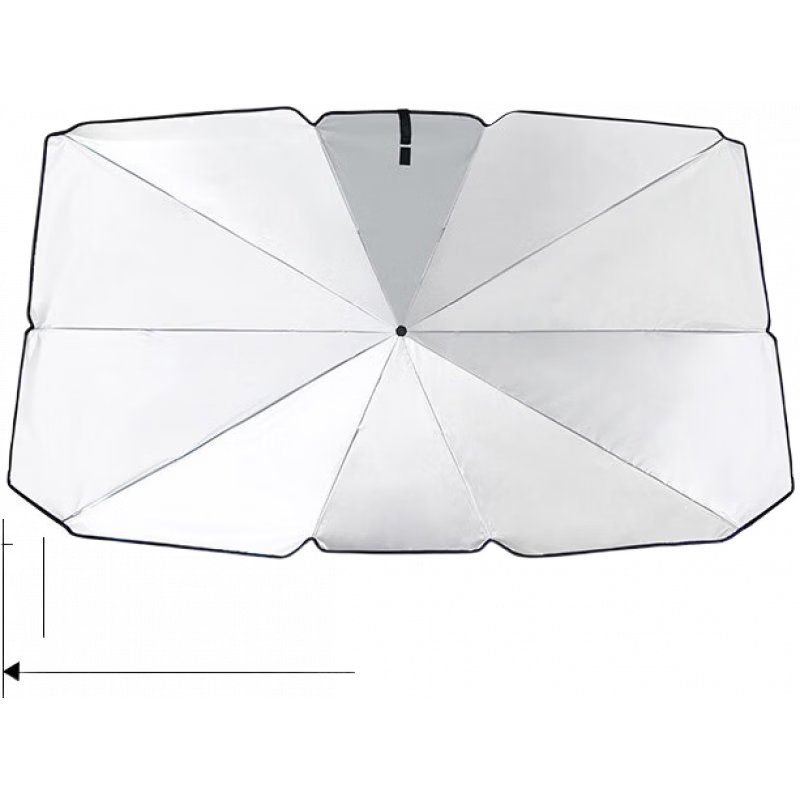 車麗友（CHELIYOU）汽車防曬隔熱遮陽擋汽車遮陽傘擋風玻璃遮光罩前檔車內(nèi)遮陽簾神器 遮陽傘【65*110*125cm】