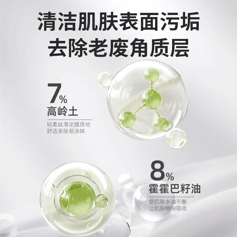 童颜纪黑白松露净肤泥膜去角质分区清洁净毛孔涂抹面膜 黑松露泥膜【T区】