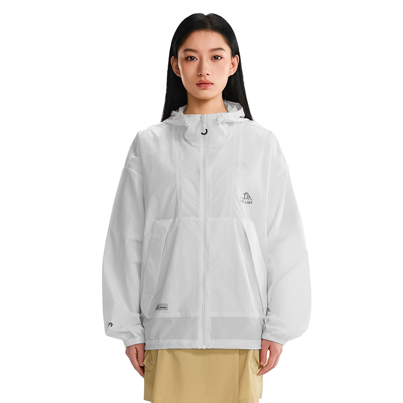 伯希和（Pelliot）【小森林】防晒衣女款夏季户外透气凉感皮肤衣外套男12421220白S