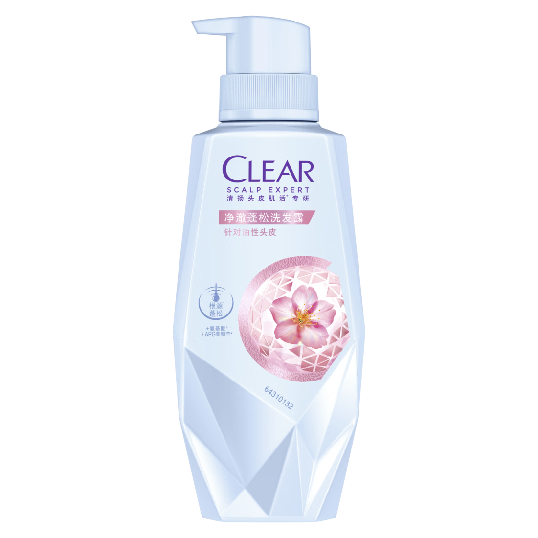 【准新品】清扬（CLEAR）女士头皮护理净澈蓬松控油氨基酸无硅油洗发水270g   