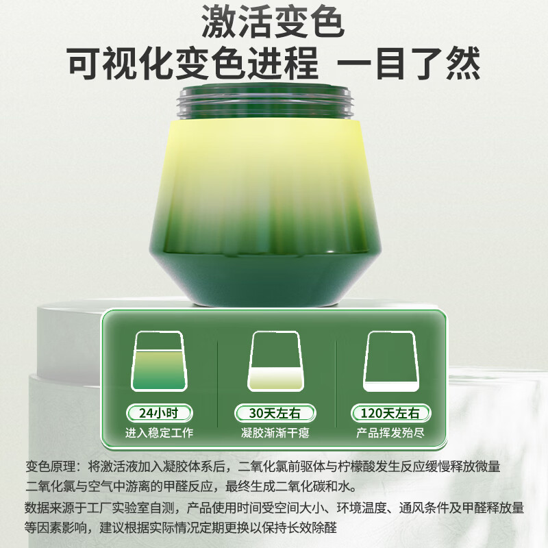 绿之源去除甲醛果冻凝胶除醛魔盒 新房车除醛 二代小绿罐11罐