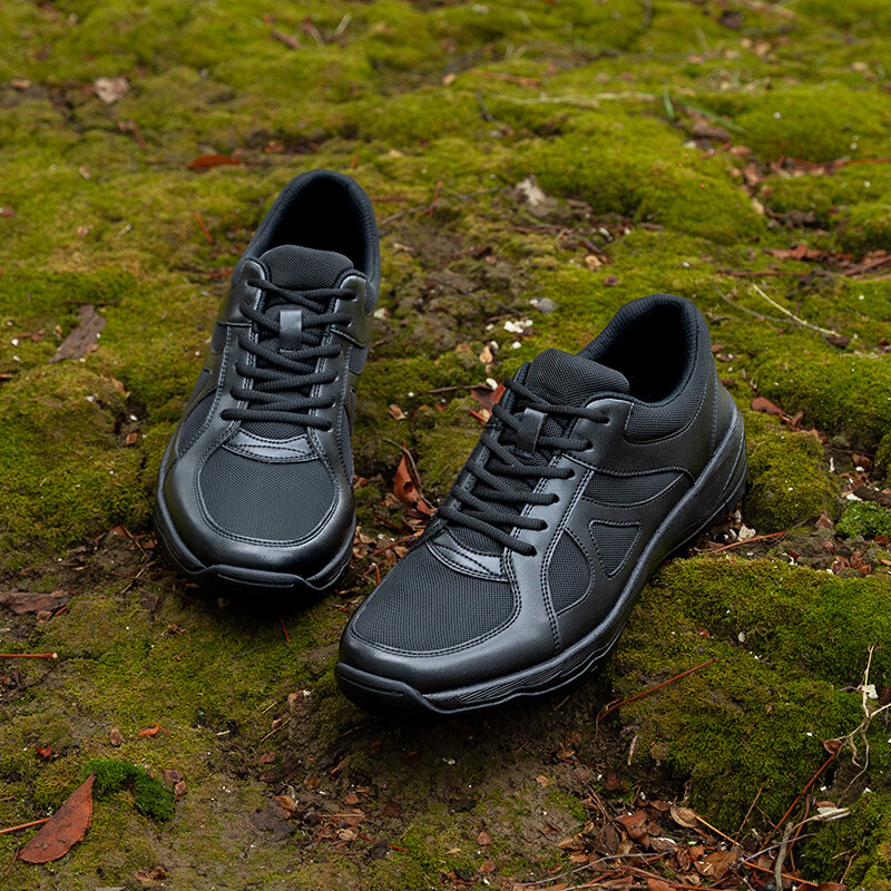 JWCP警网优选春秋网面男女作训鞋体能训练鞋户外民用徒步运动通勤鞋 黑色 41