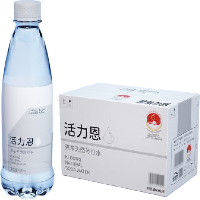 活力恩（HORIEN）活力恩 克東天然蘇打水 礦泉水O糖備孕 500ml*15瓶 整箱裝 活力恩 克東天然蘇打水 礦泉水備