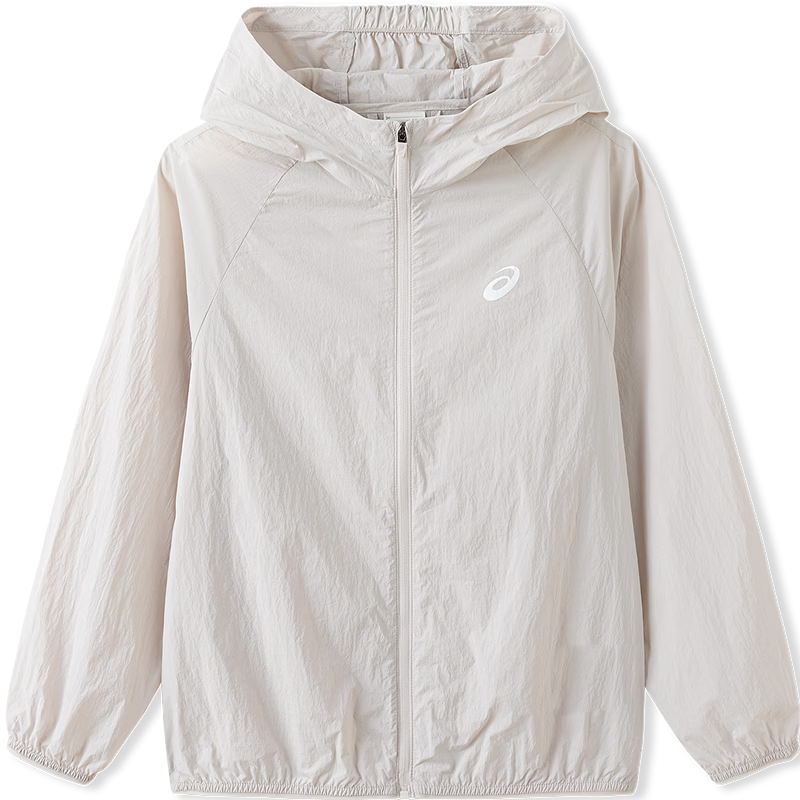 亚瑟士（asics）儿童26年夏季UPF50+轻量防晒服凉感透气清凉梭织外套 8003驼色 140