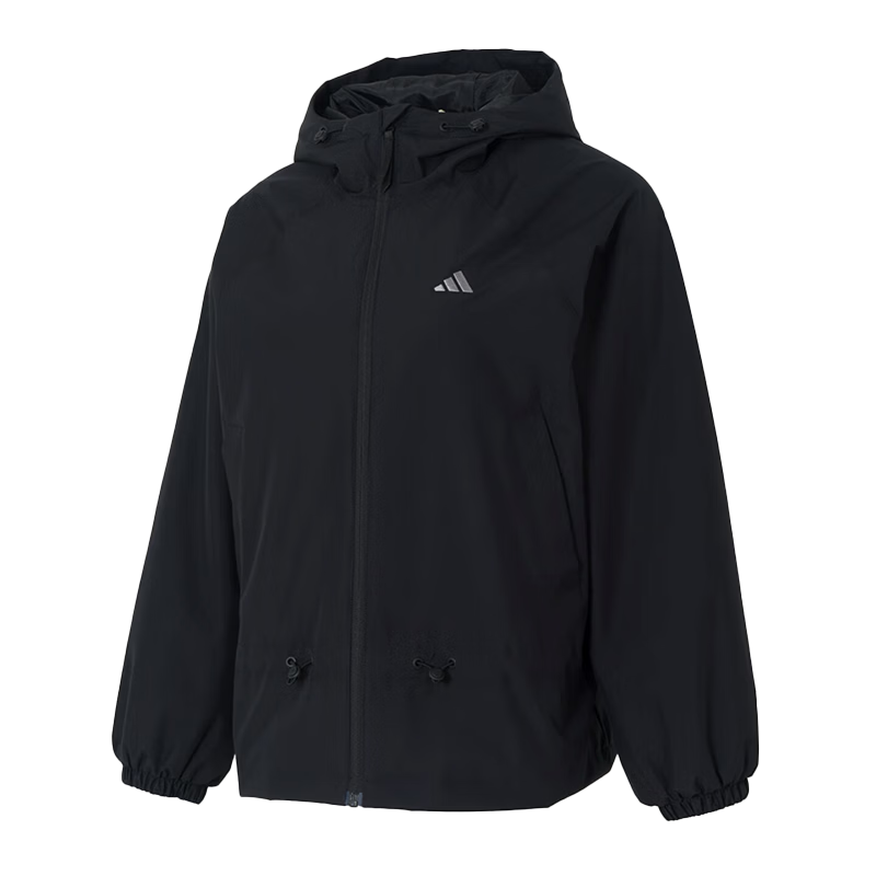 阿迪达斯（adidas）运动型格系列 女 FAV WV JKT 梭织夹克 KS2807 黑色 XL