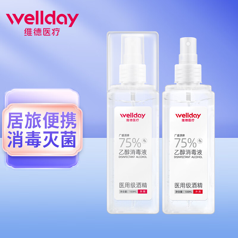 维德(WELLDAY)75%酒精喷雾消毒液销量价格历史走势分析,便携消毒,让你随时随地守护家人