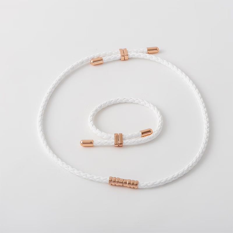 Clavis韩国进口磁力保健手环舒缓关节酸痛改善血液循环日常养护佩戴手环 Clavis雅努斯玫瑰金白色套装