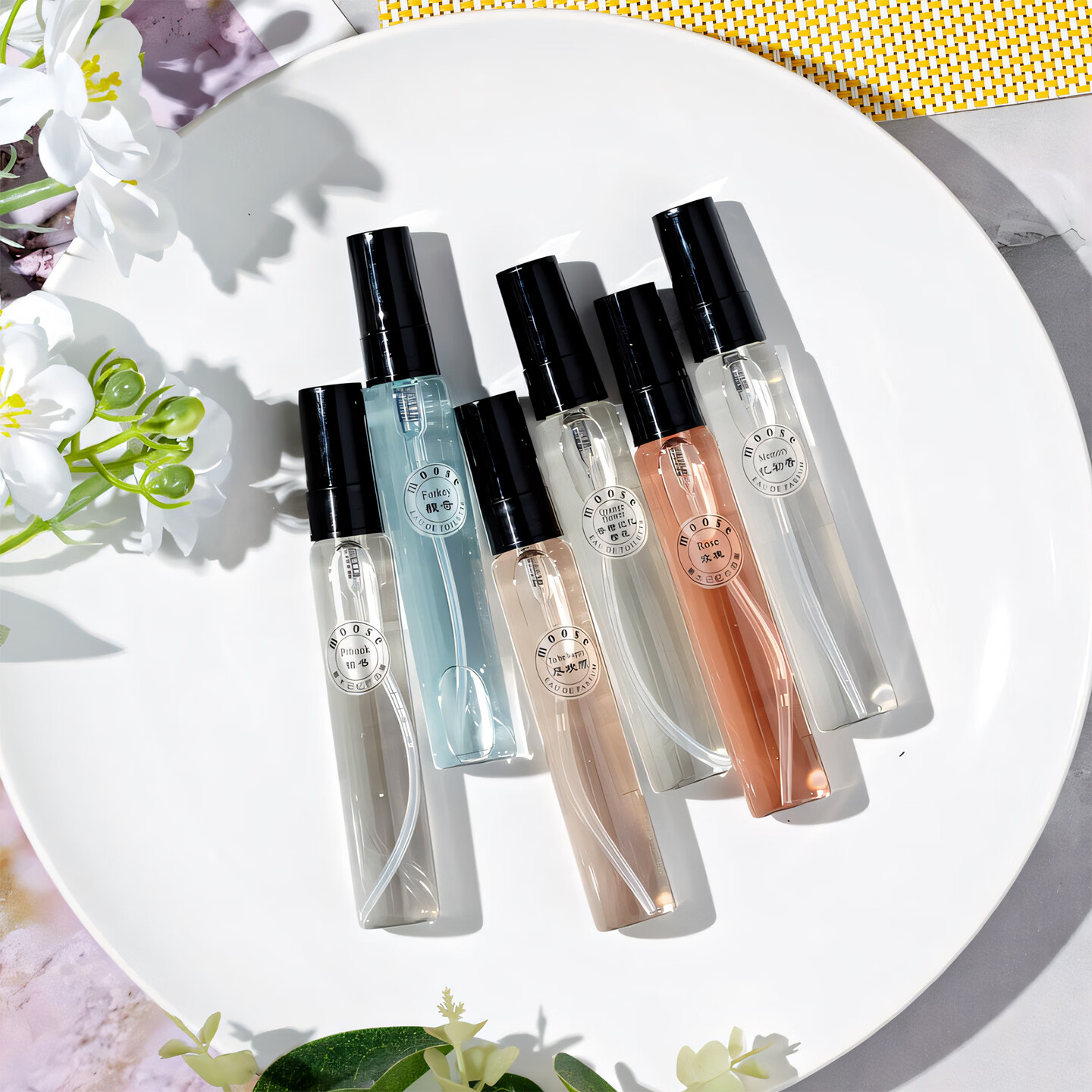 慕水(moose) 桂花香水女士花香调桂花味香水30ml 旅行装10ml*5支【礼盒装】留言种类 30ML